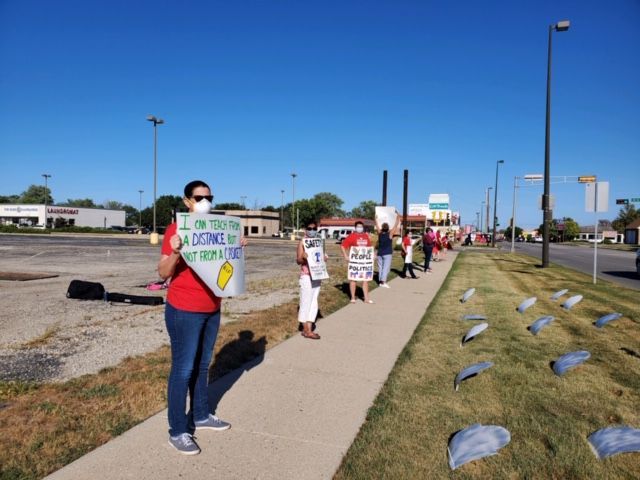 Teacher protest